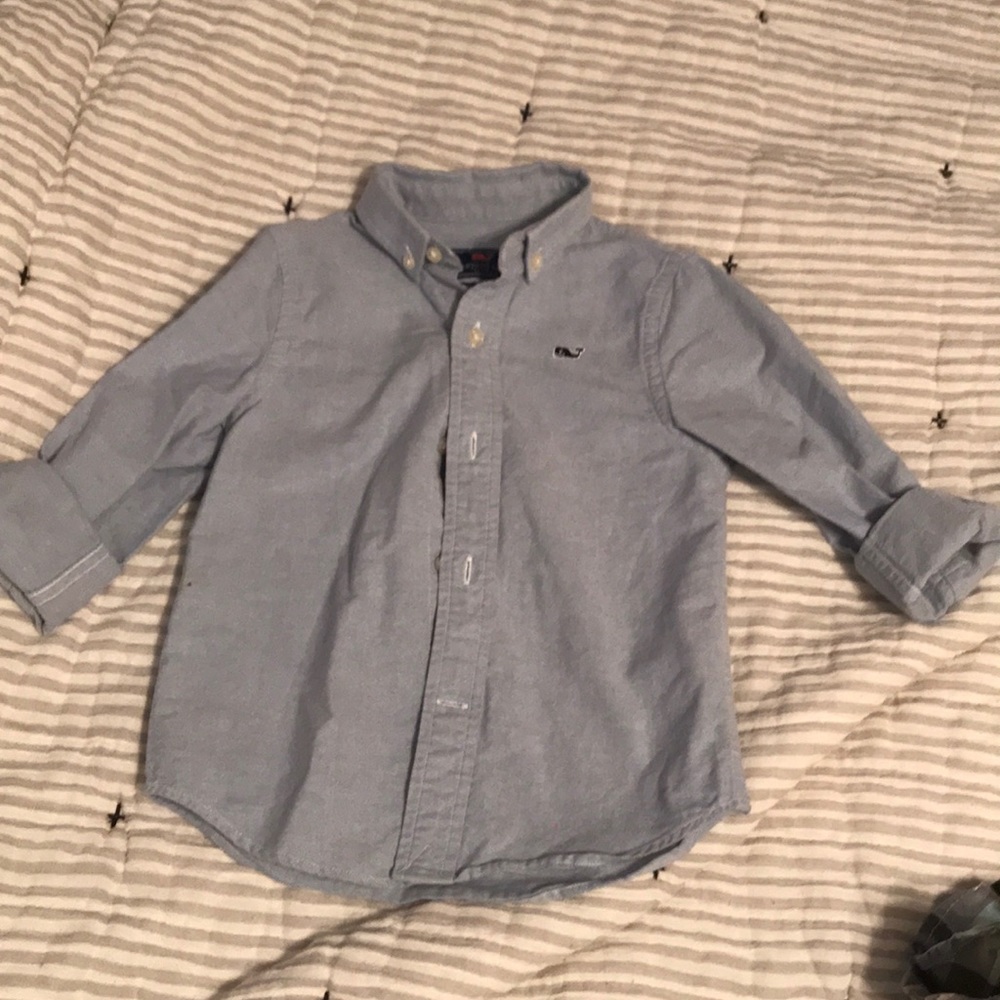 3T button up VV whale shirt